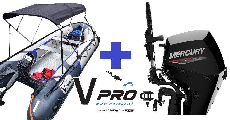 VPro420se + Mercury 20HP Cuatro Tiempos EFI (ME 20 MLH 4S Outboard)